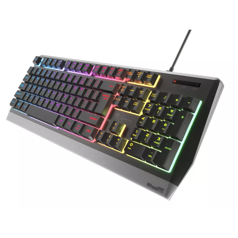GENESIS Rhod 300 RGB Tastatur Gaming USB QWERTY Englisch Schwarz