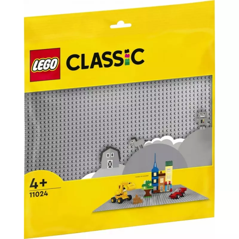 LEGO Bauplatte 11024 — Classic graue Grundplatte 48x48 Noppen (380 × 380 mm)