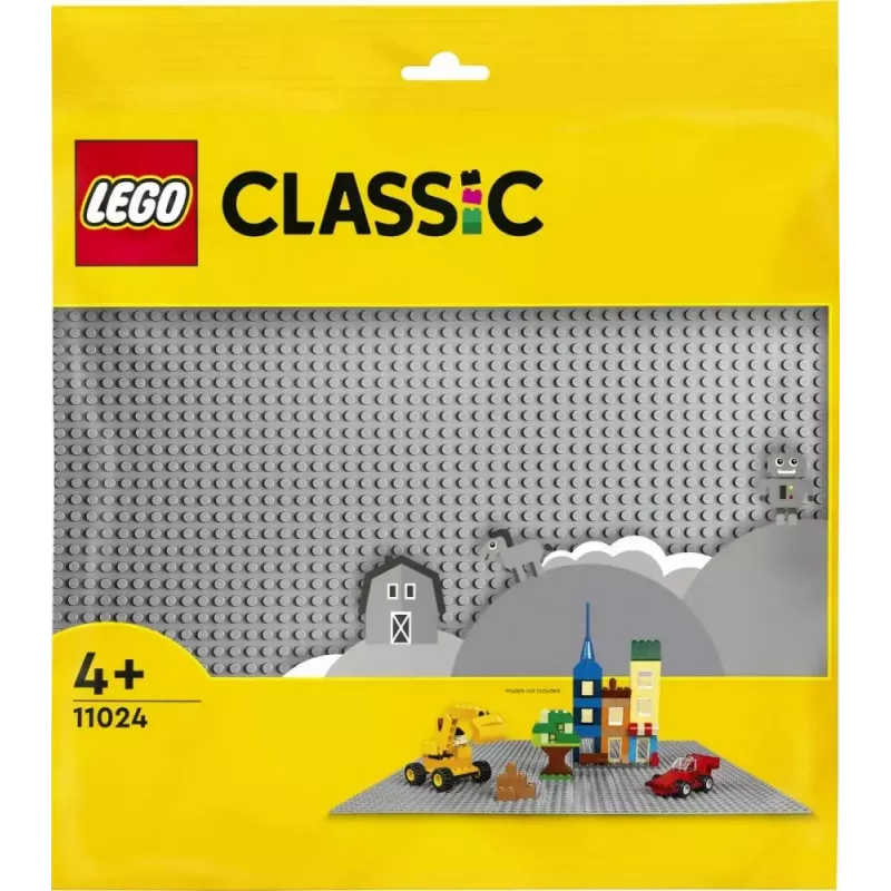 LEGO Bauplatte 11024 — Classic graue Grundplatte 48x48 Noppen (380 × 380 mm)