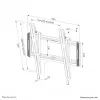 Neomounts WL35-550BL14 TV-Wandhalterung 40-75 Zoll - neigbar - einfache Installation