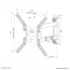 Neomounts WL40-550BL14 TV-Wandhalterung 40-55 Zoll - vollbeweglich - einfache Montage