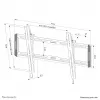 Neomounts WL35-550BL16 TV-Wandhalterung 42-86 Zoll – neigbar – einfache Montage