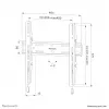 Neomounts WL30S-850BL14 TV-Wandhalterung 40-75 Zoll - fest - abschließbar - schnelle Installation
