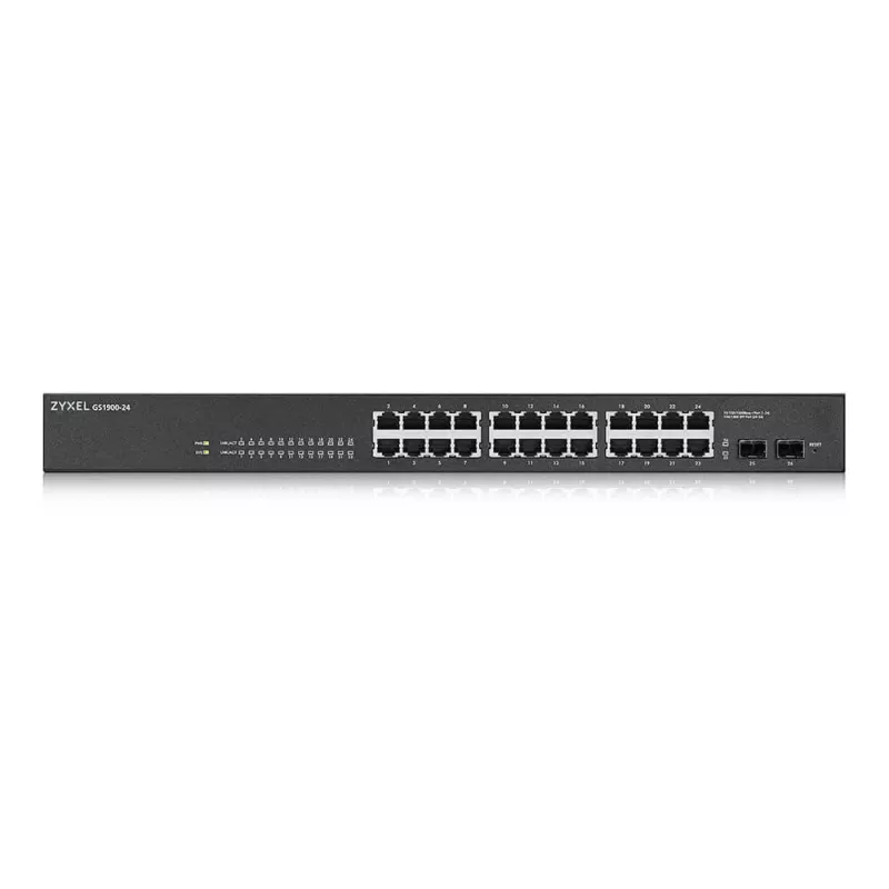 Zyxel GS-1900-24 v2 Managed L2 Gigabit Ethernet (10/100/1000) 1U Schwarz