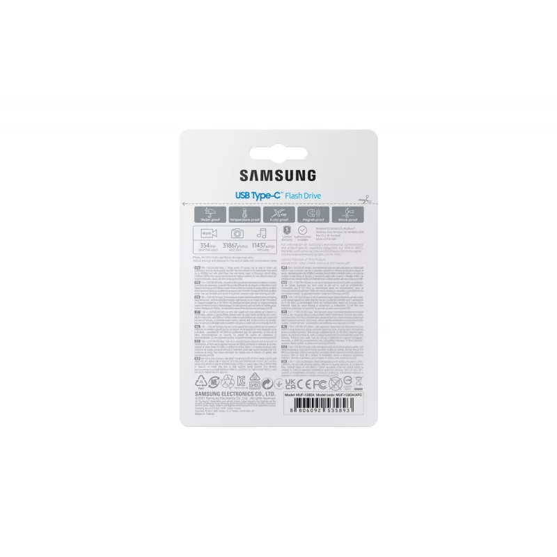 Samsung MUF-128DA USB-Flash-Laufwerk 128 GB USB Type-C 3.2 Gen 1 (3.1 Gen 1) Blau