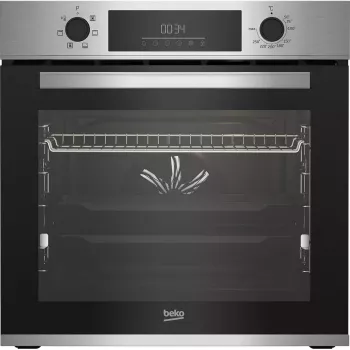 Einbau-Elektrobackofen BEKO BBIE123001XD, 72 L, Edelstahl, Touch-Steuerung, Dampfreinigung, Grill, Teleskopauszug
