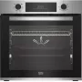 Einbau-Elektrobackofen BEKO BBIE123001XD, 72 L, Edelstahl, Touch-Steuerung, Dampfreinigung, Grill, Teleskopauszug