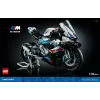 LEGO Technic Motorradmodell BMW M1000RR 42130 mit detailliertem Motor und funktionierender Federung