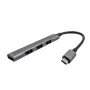 i-tec Metal USB-C HUB 1x USB 3.0 + 3x USB 2.0, USB 3.2 Gen 1 (3.1 Gen 1) Typ-C, USB 2.0, USB 3.2 Gen 1 (3.1 Gen 1) Typ-A, Metallic, Metall, 0,19 m, Android