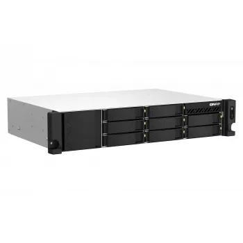 QNAP TS-873AEU-4G NAS/Storage-Server Rack (2U) Ryzen Embedded V1500B 4 GB DDR4 0 TB QuTS hero Schwarz