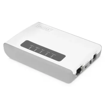 DIGITUS 2-Port USB 2.0 WLAN-Netzwerkserver NAS USB-Hub Druckserver