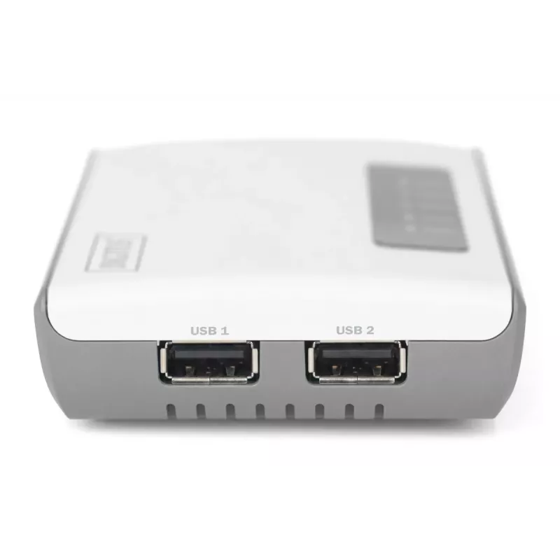 DIGITUS 2-Port USB 2.0 WLAN-Netzwerkserver NAS USB-Hub Druckserver