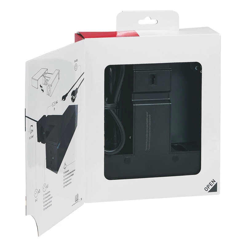 Legrand 049430 power extension 2 m 8 AC outlet(s) Innenbereich Schwarz