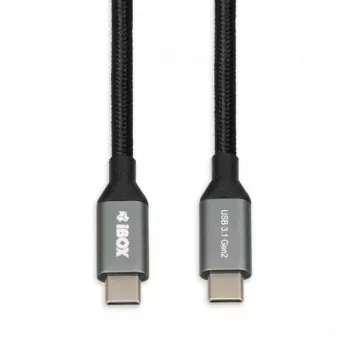 USB-C-auf-USB-C-Kabel IBOX IKUMTC31G2 USB 3.2 Gen 2, 1 m, schwarz