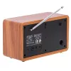 Tragbares Radio Adler AD 1184 mit DAB+/FM/AM Digitaltuner, Bluetooth 5.0, 15W, SD/USB, Wecker, Schwarz/Holz