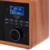 Tragbares Radio Adler AD 1184 mit DAB+/FM/AM Digitaltuner, Bluetooth 5.0, 15W, SD/USB, Wecker, Schwarz/Holz