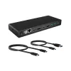 ICY BOX IB-DK2245AC Kabelgebunden USB 3.2 Gen 1 (3.1 Gen 1) Type-C Schwarz