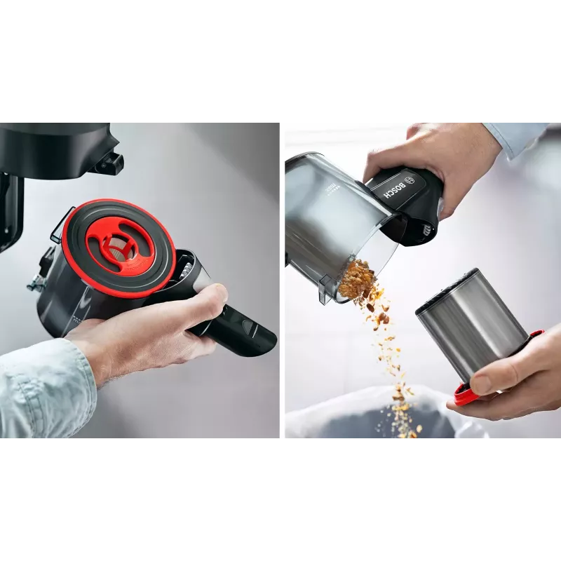Bosch BBS712A Akku-Staubsauger/Elektrobesen 2-in-1 Stabstaubsauger Akku Trocken Hygiene Filter Beutellos 0,3 L Graphit