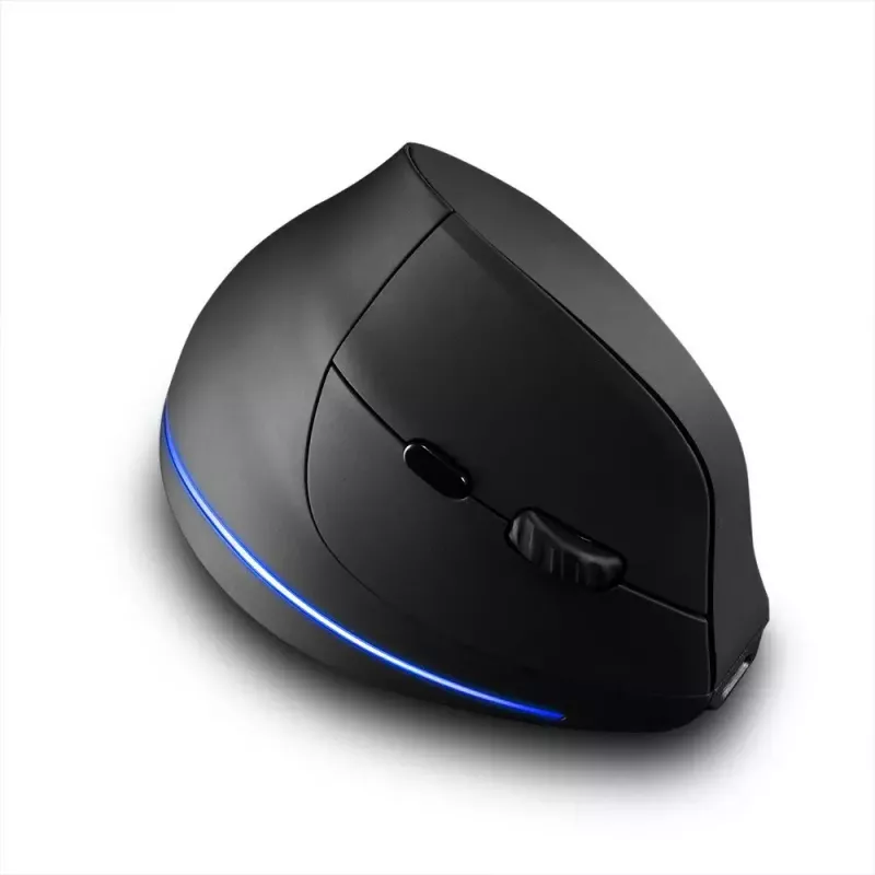 Kabellose vertikale Maus MEDIA-TECH MT1123, schwarz, 2400 DPI, 5 Tasten, RF-USB-Empfänger
