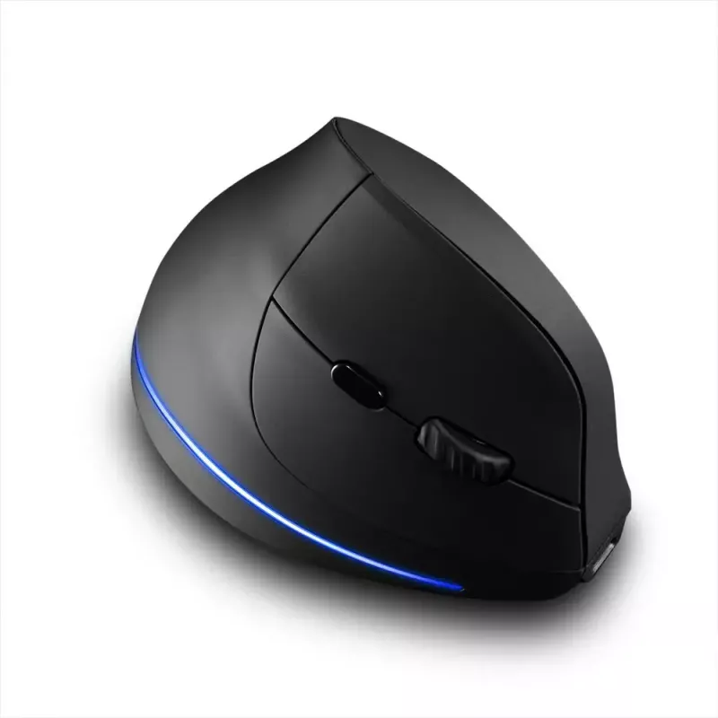Kabellose vertikale Maus MEDIA-TECH MT1123, schwarz, 2400 DPI, 5 Tasten, RF-USB-Empfänger