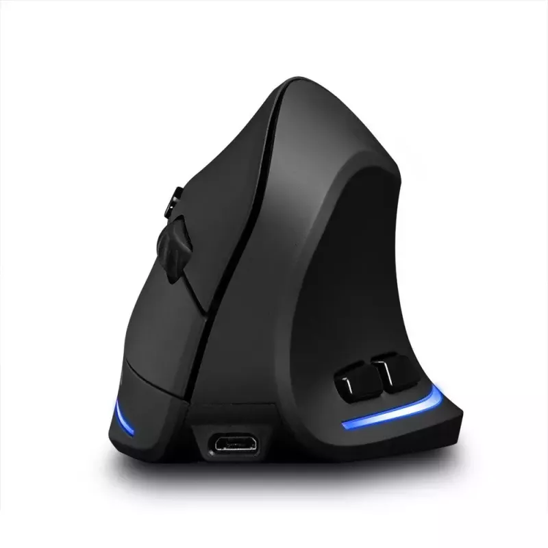 Kabellose vertikale Maus MEDIA-TECH MT1123, schwarz, 2400 DPI, 5 Tasten, RF-USB-Empfänger