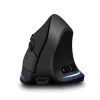Kabellose vertikale Maus MEDIA-TECH MT1123, schwarz, 2400 DPI, 5 Tasten, RF-USB-Empfänger