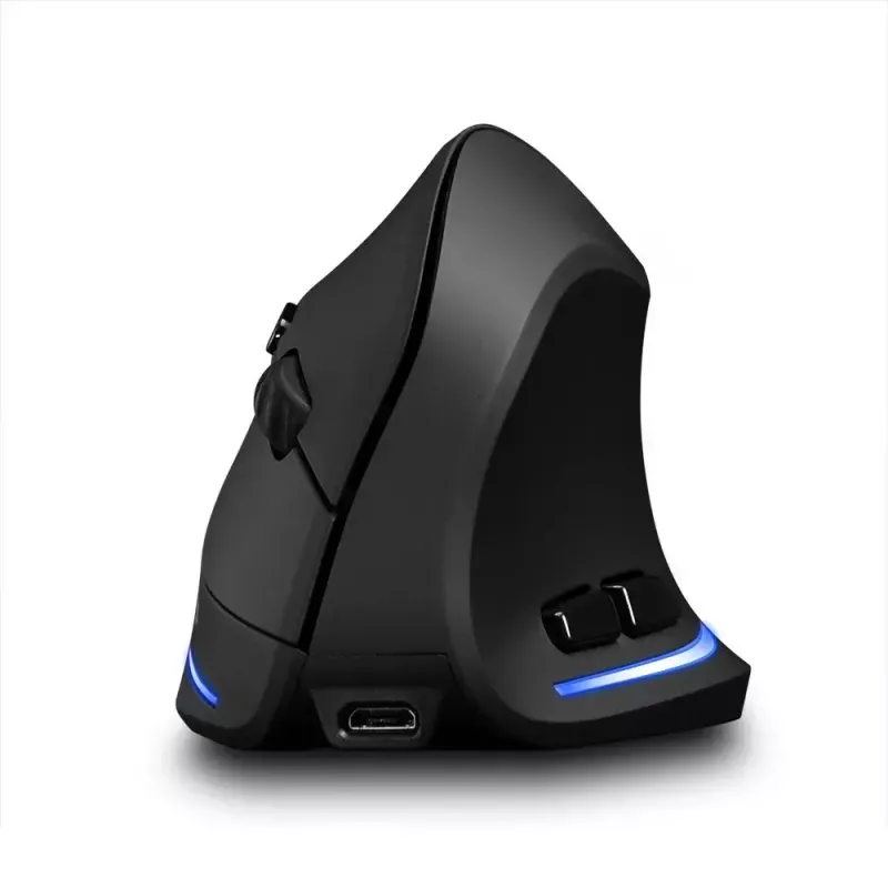 Kabellose vertikale Maus MEDIA-TECH MT1123, schwarz, 2400 DPI, 5 Tasten, RF-USB-Empfänger