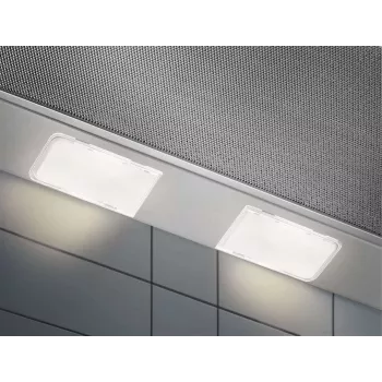 Semi built-in extractor hood Electrolux LFP226S, 598 mm, 330 m³/h, aluminium grease filter, 3 speeds