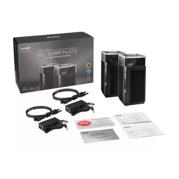 ASUS ZenWiFi Pro ET12 Tri-Band (2,4 GHz / 5 GHz / 6 GHz) Wi-Fi 6E (802.11ax) Schwarz 3 Intern