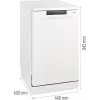 Freistehender Geschirrspüler Gorenje GS520E15W — 9 Maßgedecke, 47 dB, 448×600×845 mm, 9 L/Spülgang