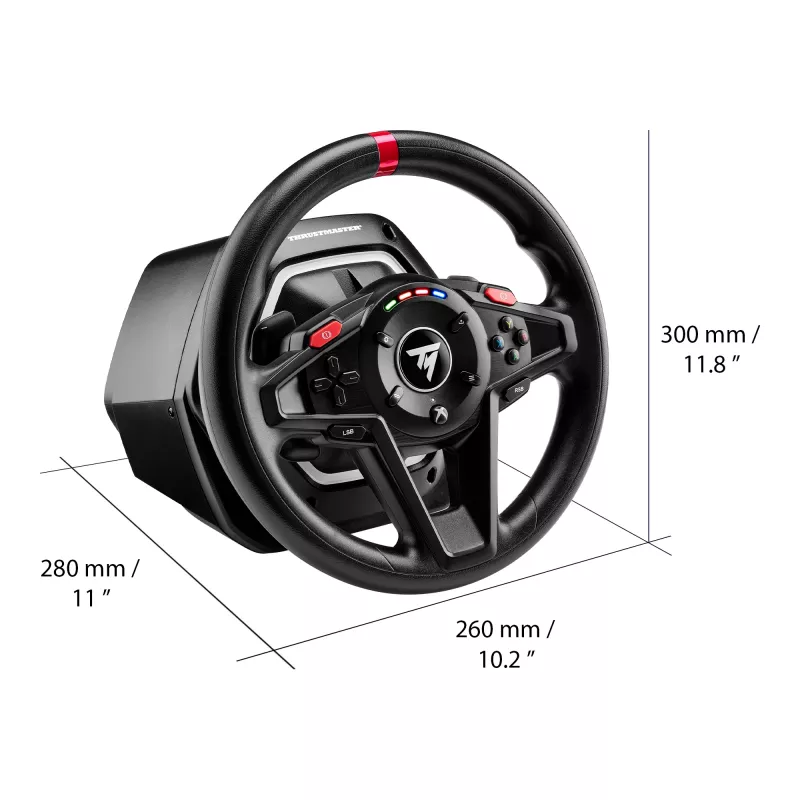 Thrustmaster T128 Schwarz USB Steering wheel + Pedals Analogue PC 4460184