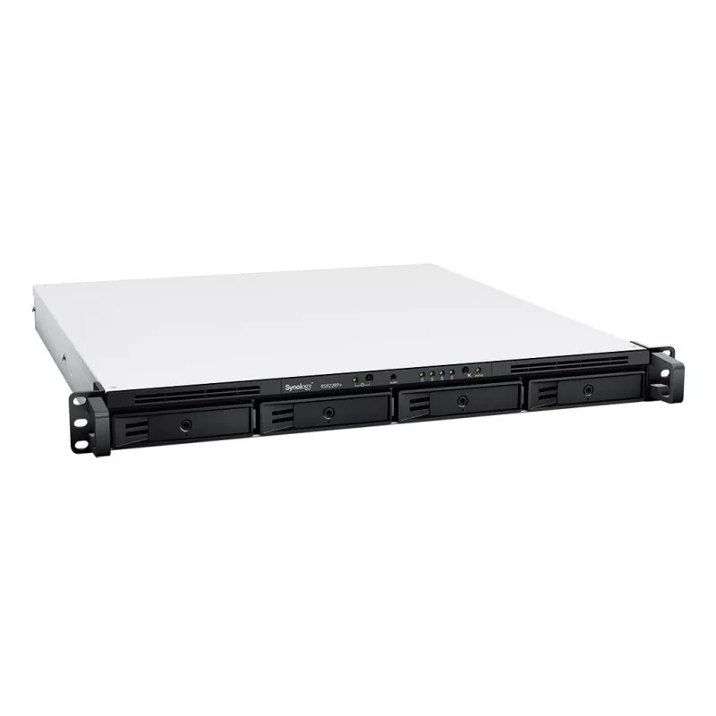 SYNOLOGY Rack Station RS822RP+ 1U 4-Bay NAS Server Barebone mit redundantem Netzteil
