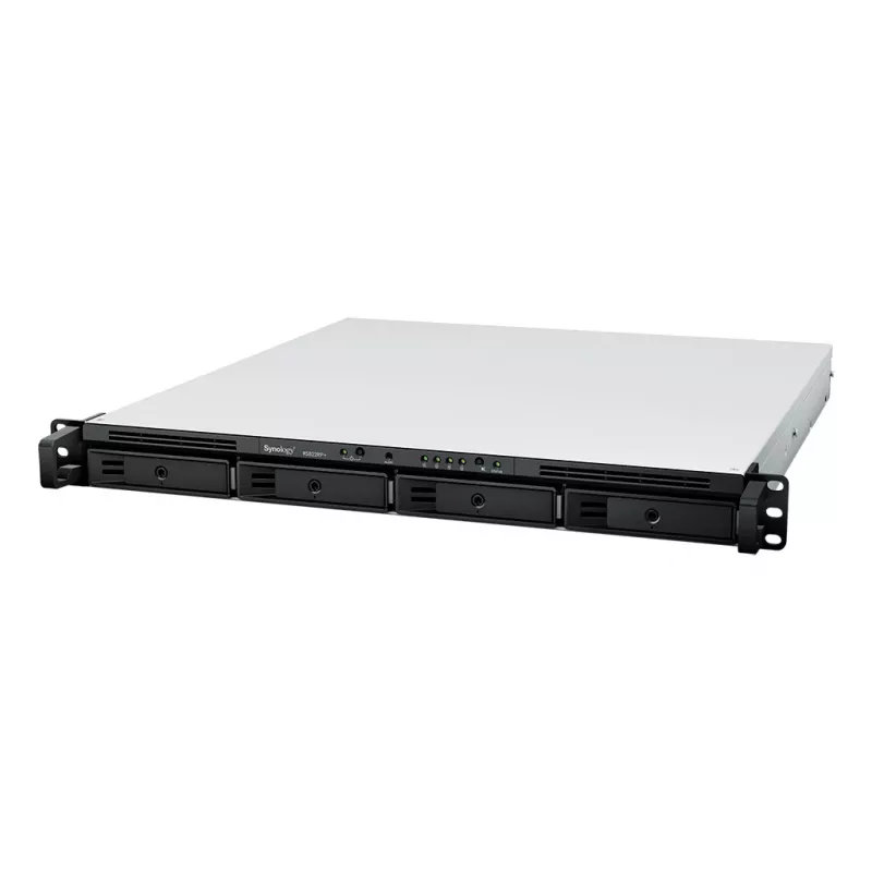 SYNOLOGY Rack Station RS822RP+ 1U 4-Bay NAS Server Barebone mit redundantem Netzteil