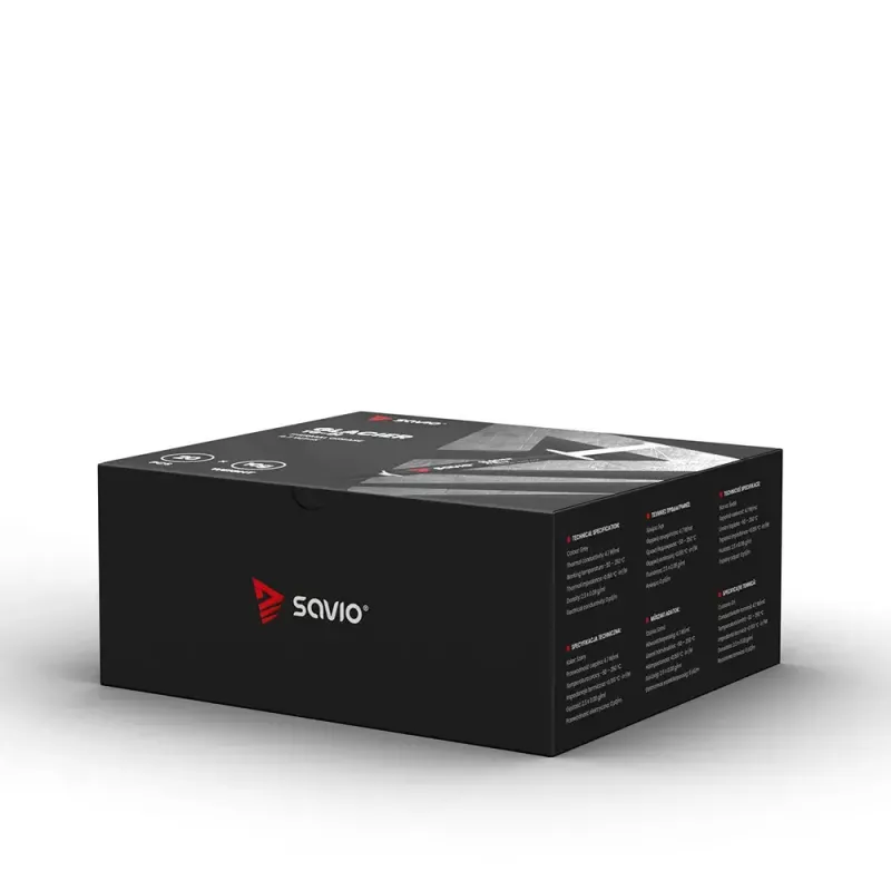 Wärmeleitpaste SAVIO TG-01, 4,7 W/m·K, 10 g, Dichte 2,5 g/cm³, Betrieb −50–250 °C