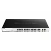Verwaltbarer L2 Gigabit PoE Switch D-Link DGS-1210-24P — 24x 10/100/1000 RJ-45, IEEE 802.3af/at, 56 Gbit/s, Rack-Montage, schwarz