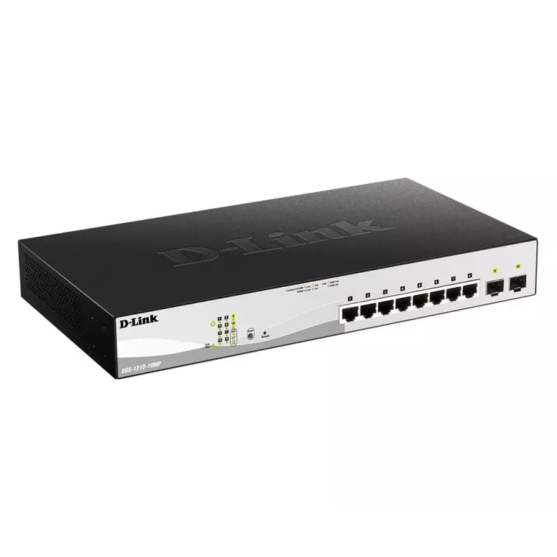 D-Link DGS-1210-52MP Managed L2 Gigabit Ethernet (10/100/1000) Power over Ethernet (PoE) Schwarz, Grau