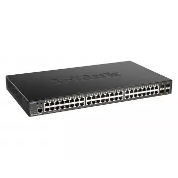 D-Link 48-Port Gigabit Smart Managed Switch mit 4 x 10G SFP+, 370 Watt