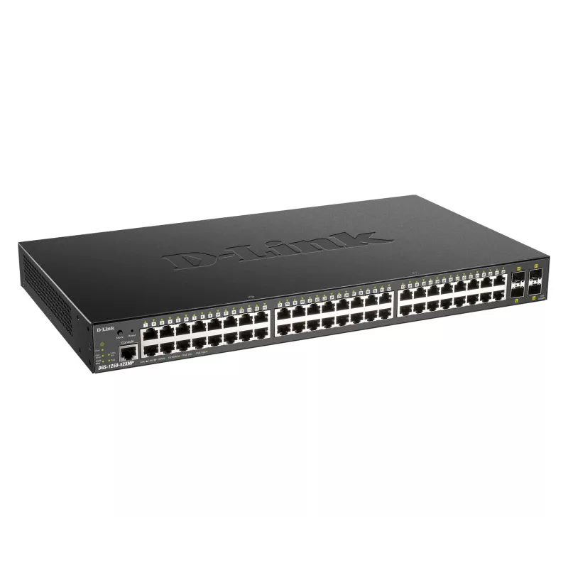 D-Link 48-Port Gigabit Smart Managed Switch mit 4 x 10G SFP+, 370 Watt