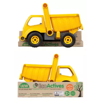 Lena EcoActives Kipper, LKW, Kipper, 2 Jahr(e), Kunststoff, Holz, Schwarz, Gelb