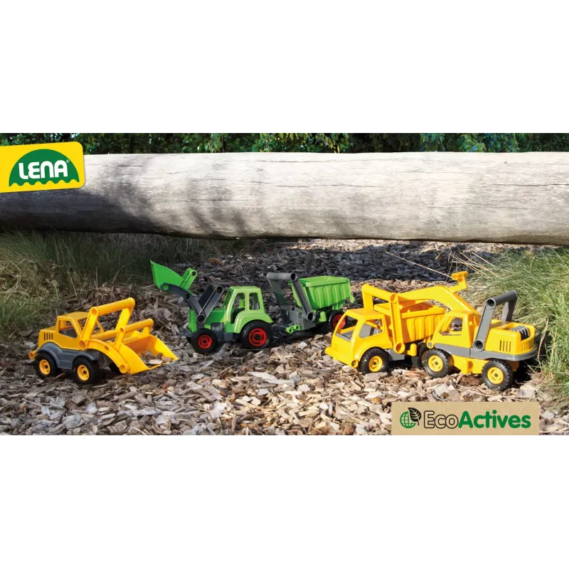 Lena EcoActives Kipper, LKW, Kipper, 2 Jahr(e), Kunststoff, Holz, Schwarz, Gelb