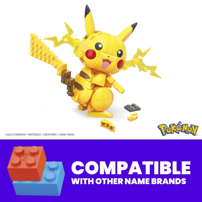 MEGA Pokémon Baukasten Pikachu (211 Teile) mit 1 Actionfigur für Kinder