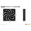 be quiet! SILENT WINGS PRO 4 | 120mm PWM Gehäuselüfter 12 cm Schwarz 1 Stück