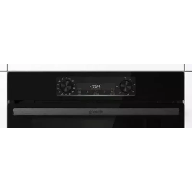 Einbau-Backofen Gorenje BOS6737E06FBG — 77 L multifunktional, EcoClean, Dampf, Umluft, mechanische Steuerung, 59,5×59,5 cm, schwarz