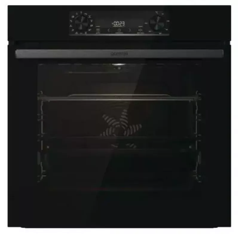 Einbau-Backofen Gorenje BOS6737E06FBG — 77 L multifunktional, EcoClean, Dampf, Umluft, mechanische Steuerung, 59,5×59,5 cm, schwarz