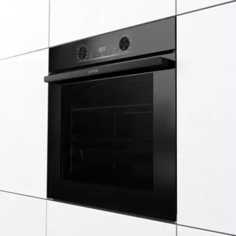 Einbau-Backofen Gorenje BOS6737E06FBG — 77 L multifunktional, EcoClean, Dampf, Umluft, mechanische Steuerung, 59,5×59,5 cm, schwarz