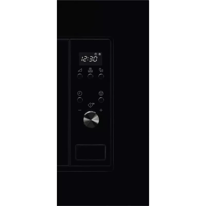 Einbau-Solomikrowelle Electrolux LMS2203EMK, 700 W, 5 Leistungsstufen, 24,5 cm Drehteller, LED-Anzeige, Edelstahlinnenraum, schwarz