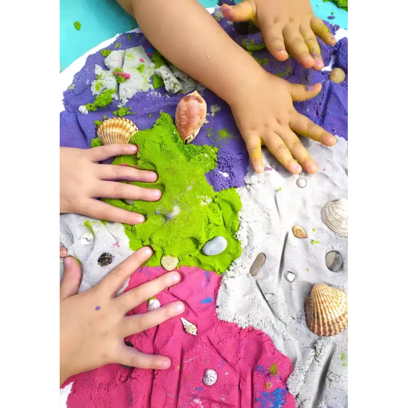 Kinetischer Sand für Kinder Tuban DYNAMIC SAND SET – FARM Mehrfarbig