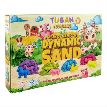 Kinetischer Sand für Kinder Tuban DYNAMIC SAND SET – FARM Mehrfarbig
