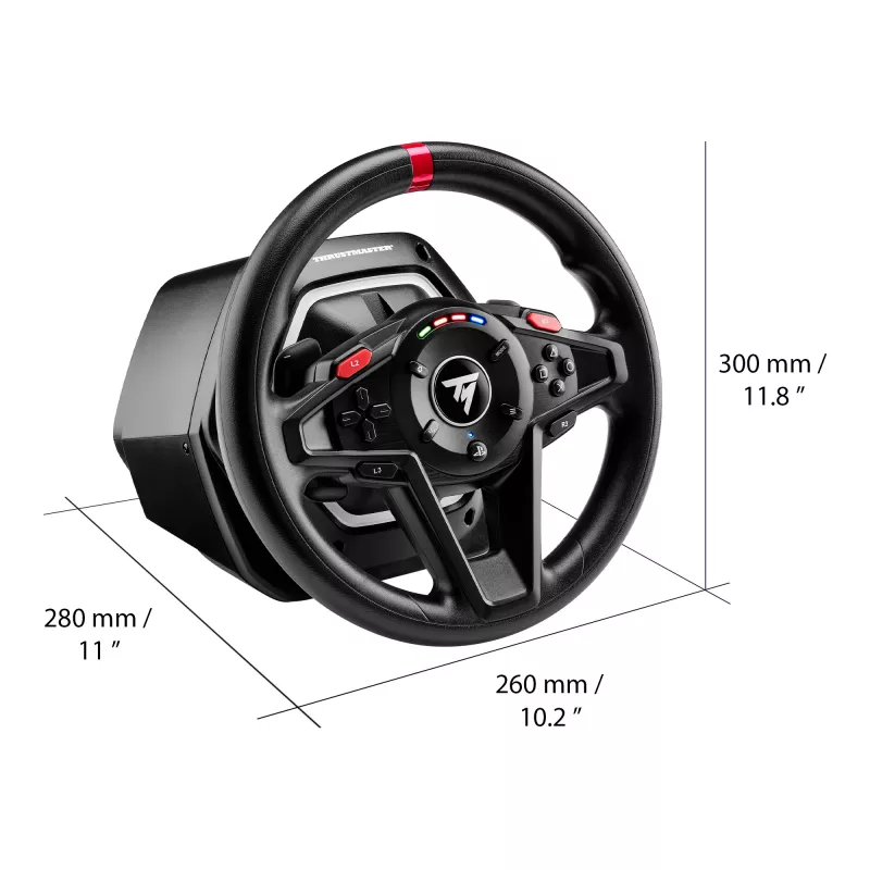 Thrustmaster T128 Schwarz USB Steering wheel + Pedals Analogue PC, PlayStation 4, PlayStation 5