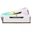CORSAIR Arbeitsspeicher 32GB DDR4 3200MHz C16 (2x16GB) Vengeance RGB Pro Weiß